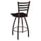 Holland Bar Stool Co 25" Swivel Counter Stool, Brnz Finish, Dark Cherry Oak Seat X410 - alternate 4